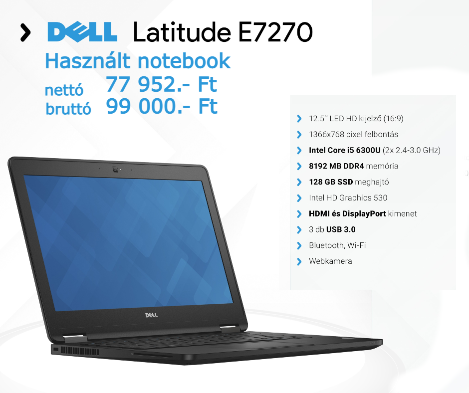 Dell-Latitude-E7270-használt